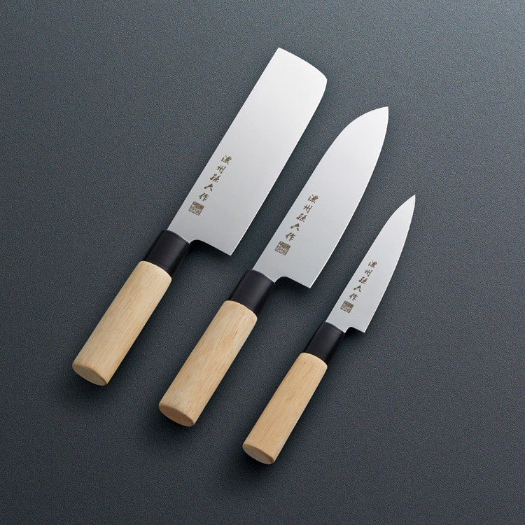 楽天市場】「藤十郎作」ステンレス包丁4点セット ステンレス刃物鋼