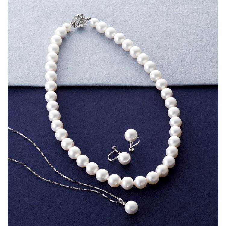 パール6点セット 楽天市場】ユキコハナイ 10mm珠貝パール6点セット ホワイト、グレー A