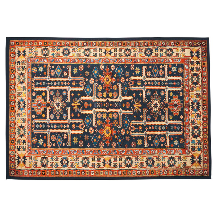 イタリア製カーペット シルバンブルー マット shirvanblu154220(代引不可)【ポイント10倍】【送料無料】|リコメン堂
