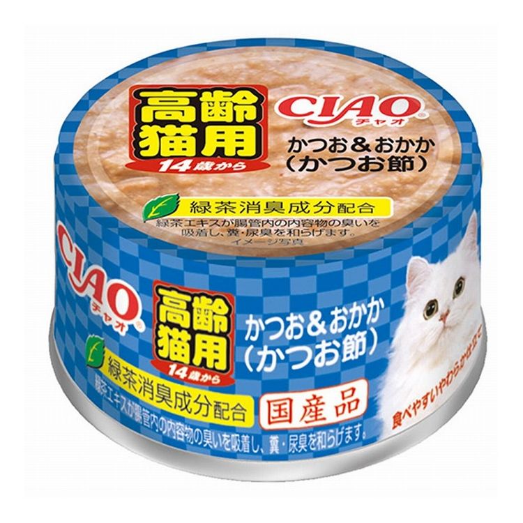 【24個セット】 CIAO 14歳からのかつお&おかか(かつお節) 85g x24【ポイント10倍】【送料無料】