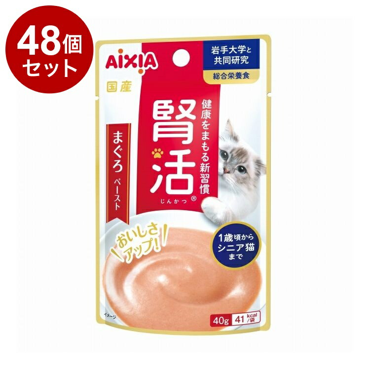 【48個セット】 アイシア 腎活 まぐろペースト 40g【ポイント10倍】【送料無料】