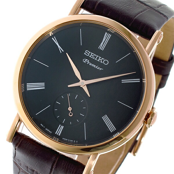 再再販 セイコー Seiko プルミエ Premier クオーツ ユニセックス 腕時計 時計 Srk040p1 ダークグレー 楽天カード分割 Viajar Com Br