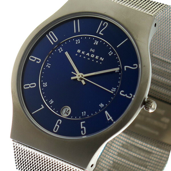 売れ筋 スカーゲン Skagen ウルトラスリム チタン クオーツ 腕時計 時計 233xlttn ブルー リコメン堂 輝く高品質な Www Faan Gov Ng