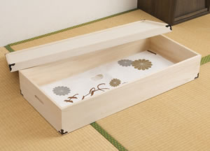 日本製 完成品 大川家具 桐 衣装箱 衣装ケース 衣裳ケース 一段 1段 幅42 奥行き91 コンパクト たとう紙 天然木 木製 収納 衣裳箱 国産【送料無料】