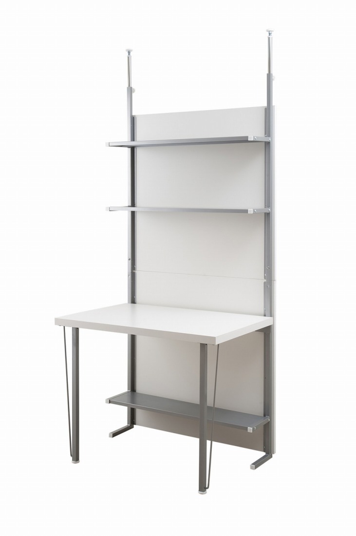 楽天市場】突っ張り間仕切りパーテーションデスク 幅90cm ホワイト色