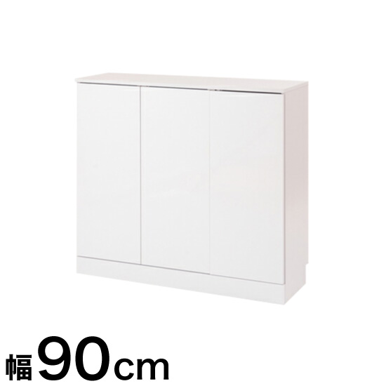 カウンター下収納 キッチン収納 face キャビネット 幅90 ホワイト 白 収納家具 キッチン ストッカー キッチンカウンター 食器棚 収納(代引不可)【送料無料】