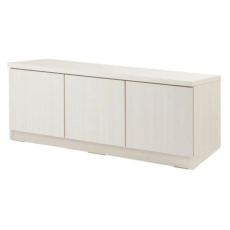 SQUARE キャビネット 幅104.5 ホワイト ロー 扉タイプ ベンチチェスト ディスプレイ リビング ナチュラル ホワイト 木製 大容量 引出し スクエア ロータイプ スクエアキャビネット(代引不可)【送料無料】|リコメン堂