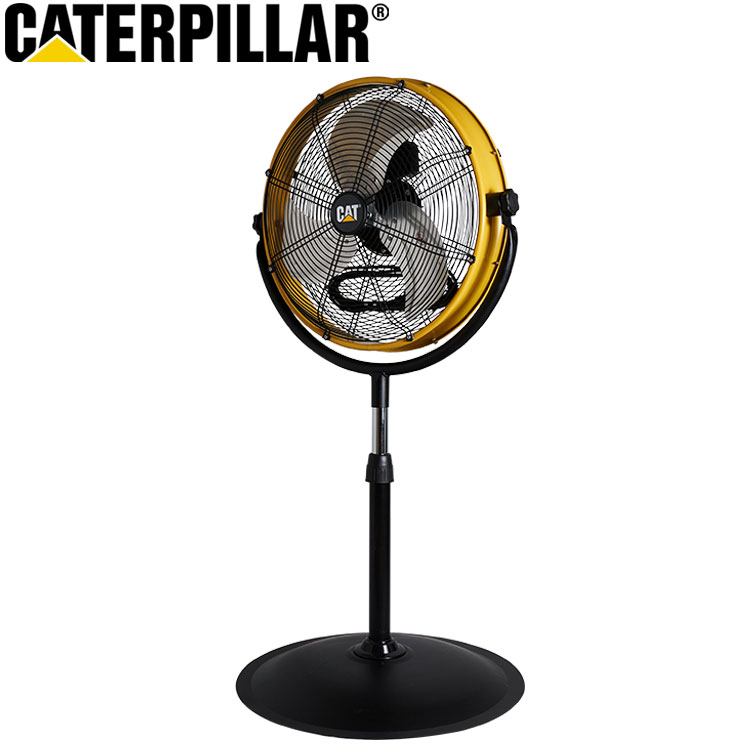 CAT 工場扇 サーキュレーター 工業扇風機 床置式 キャタピラー社 フロアファン ハイパワー 大型 45cm スタンドタイプ HVP-18S-DC(代引不可)【送料無料】｜リコメン堂