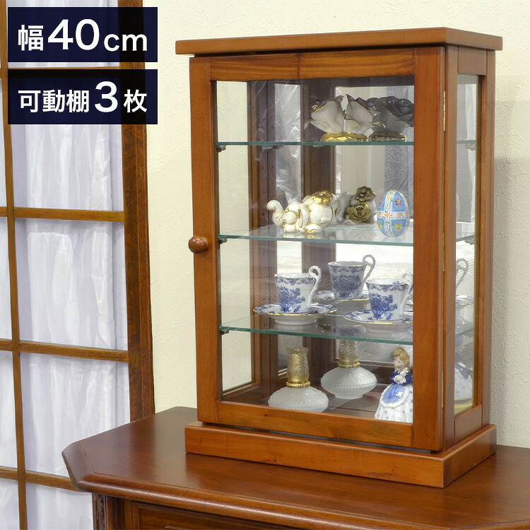 【完成品】 コレクションケース 幅40cm 奥行20cm 高さ58cm コレクション 縦型 天然木 天然木コレクションケース縦型 ハイタイプ 棚 収納ボックス 扉付き 鏡面 収集 フィギュア 小物 飾る ディスプレイ(代引不可)【送料無料】|リコメン堂