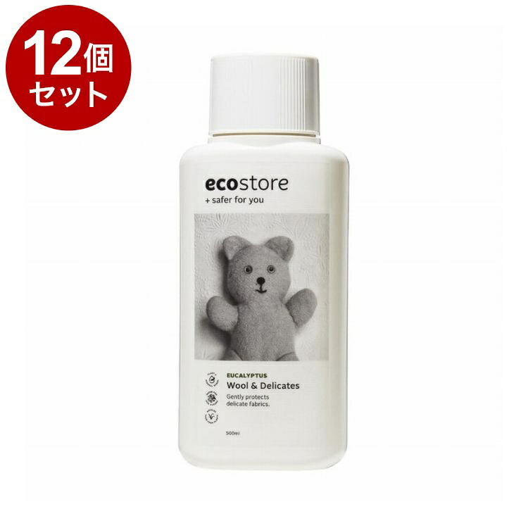 【単品12個セット】 デリケート&ウールウォッシュ おしゃれ着用 500mL 液体洗剤 洗濯用洗剤 おしゃれ着用洗剤 エコストア ecostore【ポイント10倍】【送料無料】｜リコメン堂