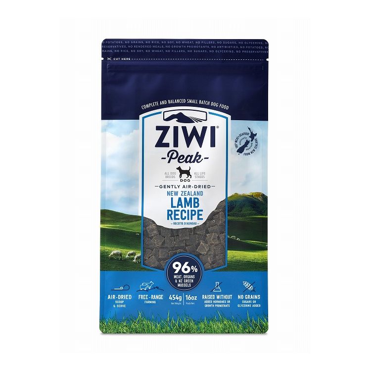 ジウィピーク エアドライ ドッグフード ラム 454g ZIWI PEAK 犬用 ドッグ 主食 フード 羊肉【ポイント10倍】【送料無料】