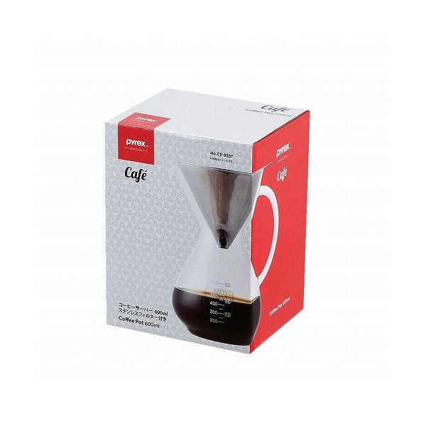 市場 パール金属 ステンレスフィルター付き コーヒーサーバー600ml PYREX