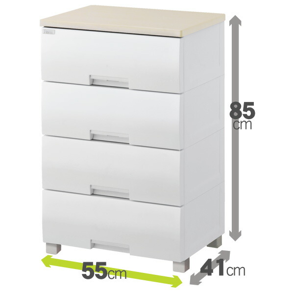 フィッツプラス　ルームチェスト5段メープル フィッツプラス ルームチェスト5段メープル