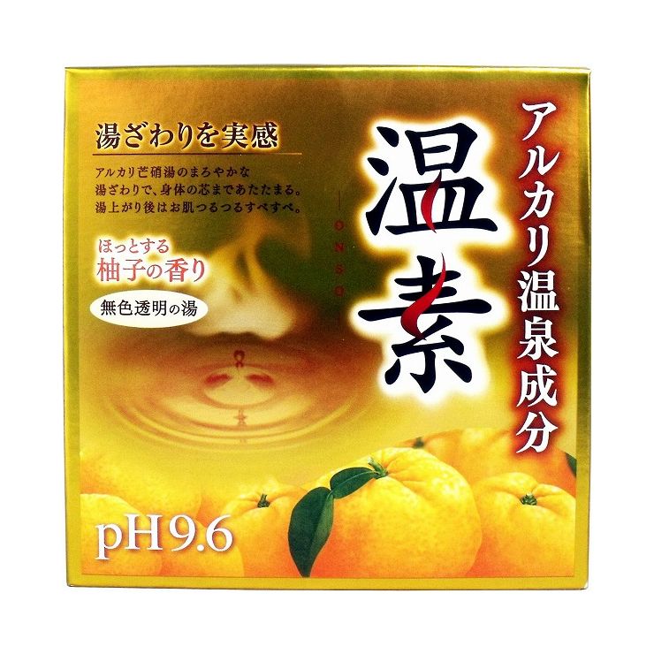 6個セット アース製薬 アルカリ温泉成分 温素 入浴剤 柚子の香り 30g×15包入