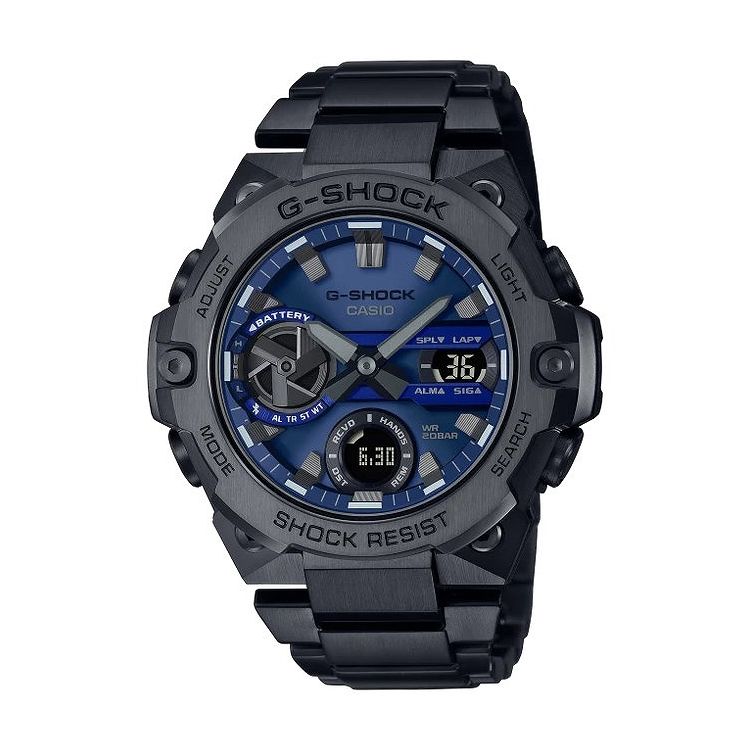 国内方則自尊 G Shock G喪心gst B400bd 1a2jf カシオ Casio ジーショック メンズ アナログ ニグロ レインコート 無機ビードロ 不錆鋼スティール写真 か所10倍する 貨物輸送無料 Vnmsport Com