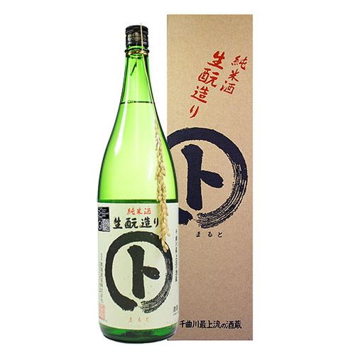 黒澤酒造 マルト 純米酒 生もと造り 箱入 1.8L x1(代引不可)【ポイント10倍】【送料無料】