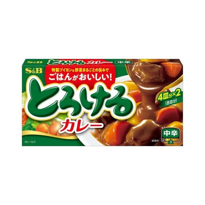 【単品60個セット】 S&B とろけるカレー 中辛 144g(代引不可)【送料無料】｜リコメン堂