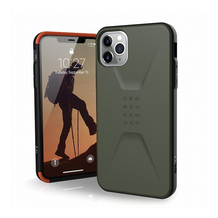 【日本正規代理店品】 URBAN ARMOR GEAR iPhone 11 Pro Max(6.5インチ)対応耐衝撃ケース CIVILIAN オリーブドラブ UAG-IPH19LS-OD【ポイント10倍】【送料無料】