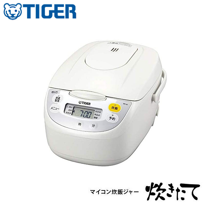 タイガー魔法瓶 マイコン炊飯ジャー 炊きたて 5.5合 JBH-G101W 炊飯器 マイコン式 一人暮らし 炊飯器 黒遠赤厚釜 お釜 エコ炊き【送料無料】|リコメン堂