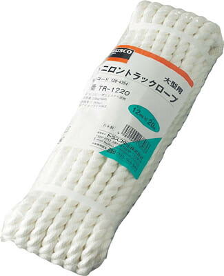 TRUSCO ビニロントラックロープ 3つ打 線径12mmX長さ30m【TR-1230】(ロープ・ひも・トラックロープ)【送料無料】