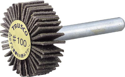 TRUSCO ダイヤ軸付フラップホイール オールダイヤ Φ50X軸径6 180#【P-DF5020-6A 180】【送料無料】