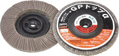 TRUSCO GPトップα ねじ込み式 アランダム Φ100 10枚入 60#【GP100AL 60】(研削研磨用品・ディスクペーパー)【送料無料】
