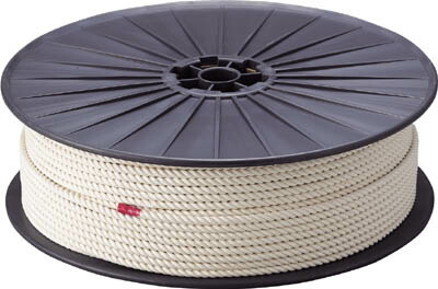 TRUSCO 綿ロープ 3つ打 線径6mmX長さ200m【R-6200M】(ロープ・ひも・ロープ)【送料無料】
