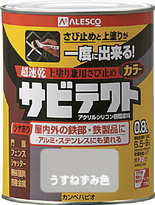 ＡＬＥＳＣＯ サビテクト ０．８Ｌ うすねずみ色 1090170.8【送料無料】