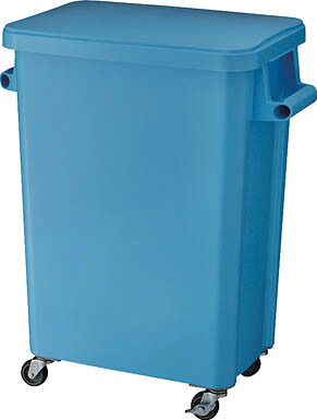 リス 厨房用キャスターペール７０Ｌ 排水栓付 ブルー GGYK006【送料無料】