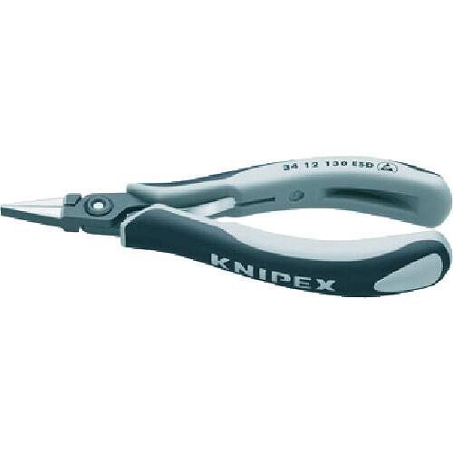KNIPEX ESD精密用プライヤー 半丸 130mm 3452130ESD【送料無料】|リコメン堂