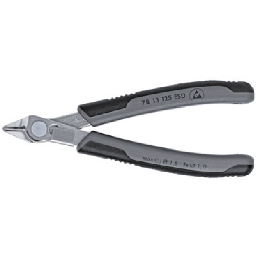 KNIPEX エレクトロニクス スーパーニッパー 125mm リードキャッチャー 7813125ESD【送料無料】