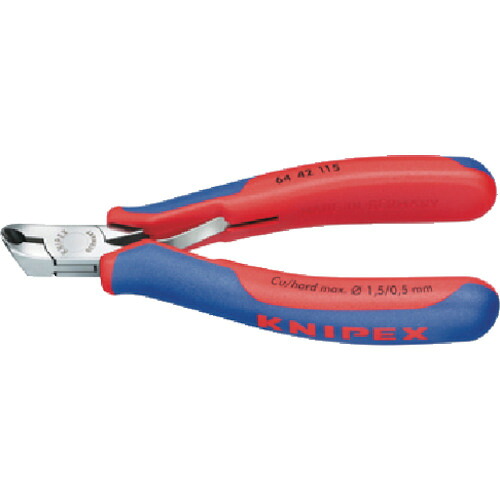 KNIPEX 6442-115 エレクトロニクスエンドカッティングニッパー 6442115【送料無料】｜リコメン堂