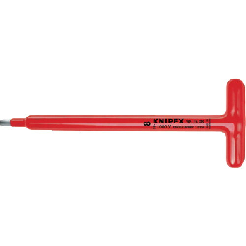 KNIPEX 絶縁1005VT型六角棒レンチ 8mm ロング 981508【送料無料】