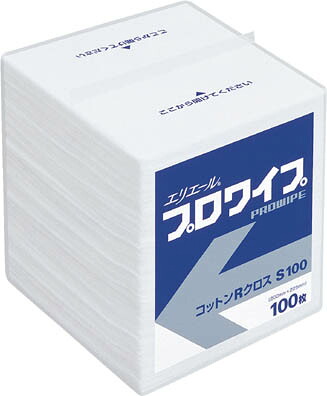 エリエール プロワイプ コットンRクロス S100 30パック入【623247】(理化学・クリーンルーム用品・クリーンルーム用ウエス)【送料無料】|リコメン堂