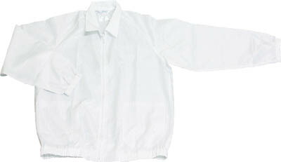ブラストン ジャケット（衿付）－白－Ｌ【BSC-41001-W-L】(理化学・クリーンルーム用品・クリーンルーム用ウェア)【送料無料】