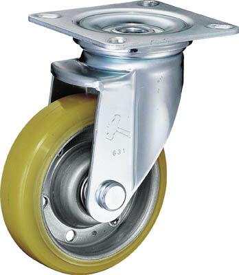 ハンマー Ｊシリーズ 自在 ウレタン車Ｂ入り150ｍｍ【420J-UBB150-BAR01】(キャスター・プレート式ウレタン車)【送料無料】