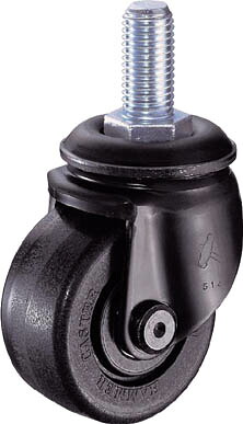 ハンマー 低床式重荷重用ねじ式ＳＰ付ナイロン車Ｂ入り65ｍｍＭ20ＸＰ2．5【545HA-NRB65-BAR01】(キャスター・低床式キャスター)【送料無料】