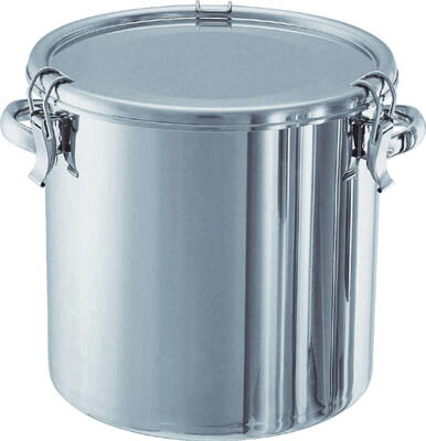 日東 ステンレスタンク ストレートクリップ式密閉タンク（フタ付） 65Ｌ【CTH-43】(ボトル・容器・ステンレスタンク)【送料無料】