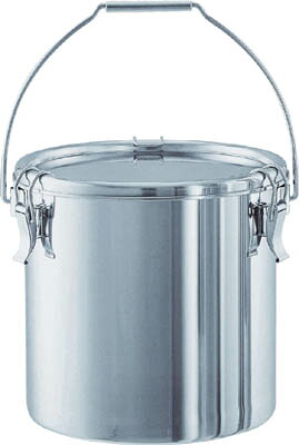 日東 ステンレスタンク ストレートクリップ式吊下げ密閉タンク（フタ付） 25Ｌ【CTB-33】(ボトル・容器・ステンレスタンク)【送料無料】