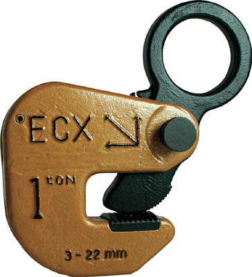 日本クランプ 横つり専用クランプ 1．0ｔ【ECX-1】(吊りクランプ・スリング・荷締機・吊りクランプ)【送料無料】｜リコメン堂