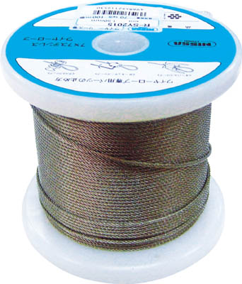 ニッサチェイン ステンレスワイヤーロープ 0．81ｍｍ×200ｍ【TSY-8-200】(建築金物・工場用間仕切り・ワイヤロープ)【送料無料】