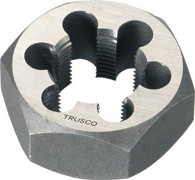 ＴＲＵＳＣＯ 六角サラエナットダイス 並目 Ｍ22Ｘ2．5【TD6-22X2.5】(ねじ切り工具・ねじ山修正工具)【送料無料】
