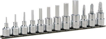 ＴＯＮＥ ヘキサゴンソケットセット（ホルダー付） 12ｐｃｓ【HH312】(レンチ・スパナ・プーラ・ヘキサゴンソケット)【送料無料】