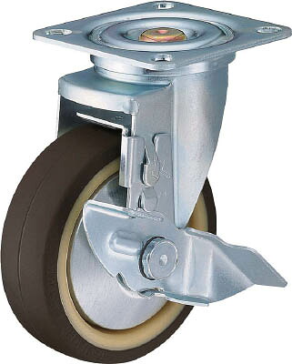 ハンマー 特殊鋼 熱処理金具 自在ＳＰ付 ウレタンＢ車 125ｍｍ【413YS-UB125-BAR01】(キャスター・プレート式ウレタン車)【送料無料】