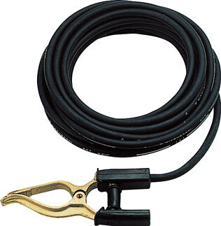 ＴＲＵＳＣＯ キャブタイヤケーブル アースクリップ丸端子付 10ｍ【TCT-3810KE】(溶接用品・電気溶接用品)【送料無料】