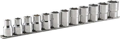 TONE ディープソケットセット(6角・ホルダー付) 12pcs【HSL412】(レンチ・スパナ・プーラ・ソケット)【送料無料】|リコメン堂