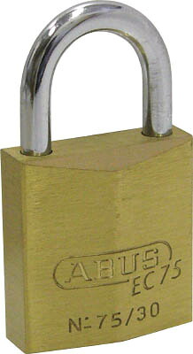 ＡＢＵＳ 真鍮南京錠 ＥＣ75－60 ディンプルシリンダー バラ番【EC75-60-KD】(建築金物・工場用間仕切り・鍵)【送料無料】