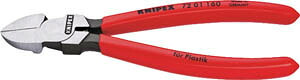 ＫＮＩＰＥＸ プラスチック用ニッパー 160ｍｍ【7201-160】(ペンチ・ニッパ・ニッパプラスチック用)【送料無料】