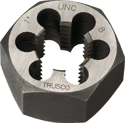 ＴＲＵＳＣＯ 六角サラエナットダイス ＵＮＣ1－8【TD6-1UNC8】(ねじ切り工具・ねじ山修正工具)【送料無料】