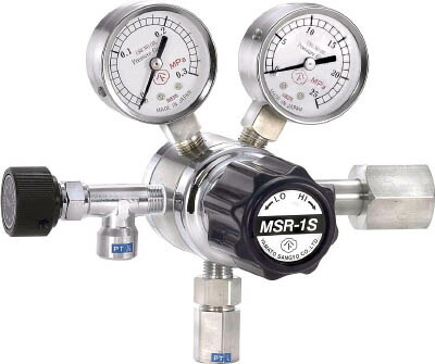 分析機用二段圧力調整器 ＭＳＲ－1Ｓ【MSR1S12TRC】(溶接用品・ガス調整器)(代引不可)【送料無料】